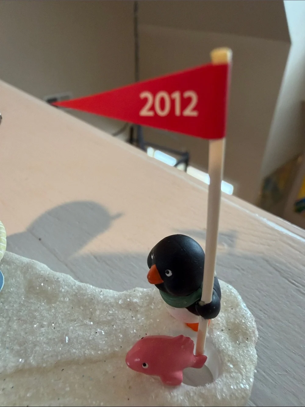 Frosty Friends 2012 Ornament - White, Blue, Red